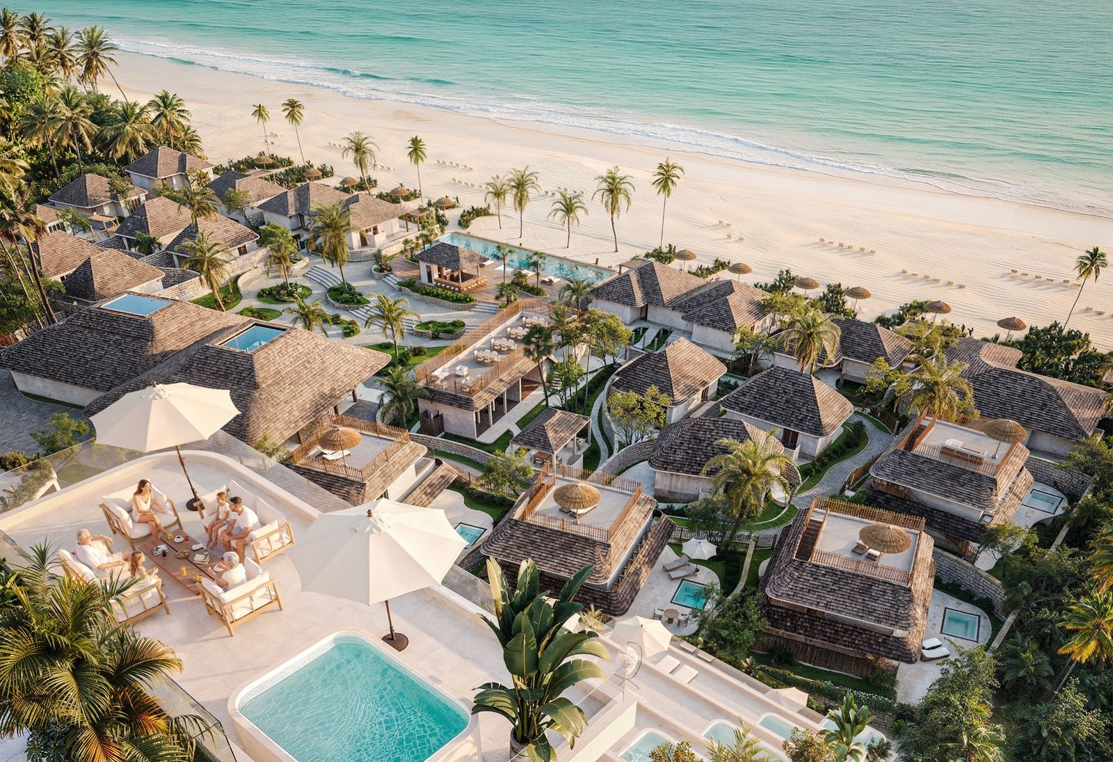 Render of Samawa Beach Resort on Paje beach
